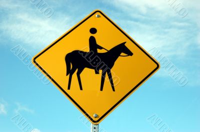 Horse and Rider sign