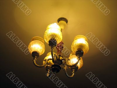 retro-styled lamp, light
