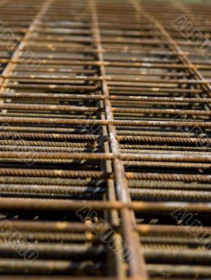 Rusting Rebar Mesh