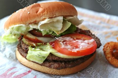 Fastfood hamburger