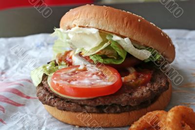 Fastfood hamburger