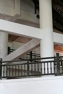 Wooden railings