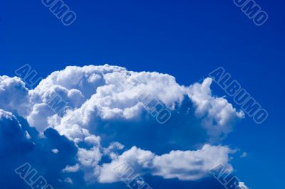 Beautiful cloudscape in light blue skyes