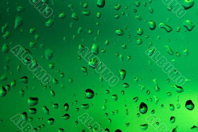 Abstract background made of water drops and glass