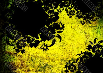 floral style backgrounds frame