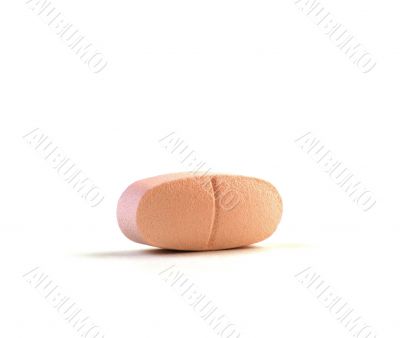 Daily Vitamin Against a Pure White Background