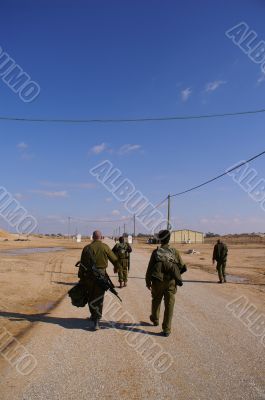 Soldiers before an exercise