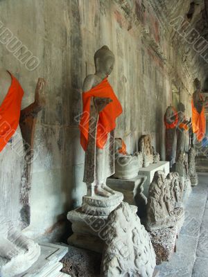 budda statues Cambodia temples - angkor wat