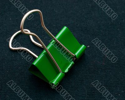 green binder clip