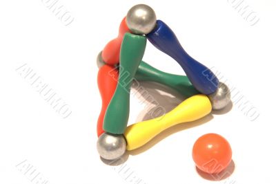 Color pyramid balls Color pyramid balls