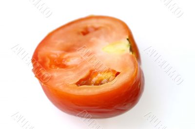Cutting a tomato