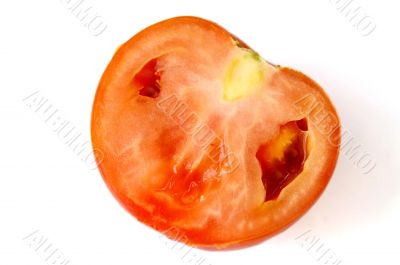 Cutting a tomato