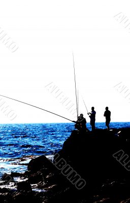 Fishers silhouette Fishers silhouette