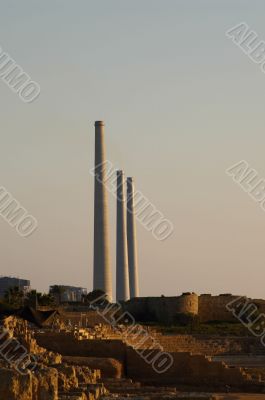 electric power station pipes
