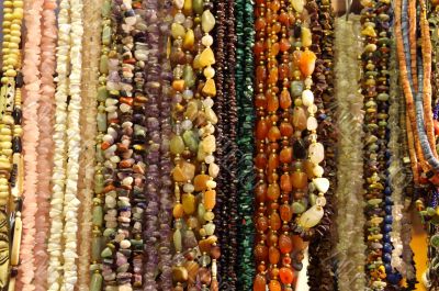 bead with stones and amber