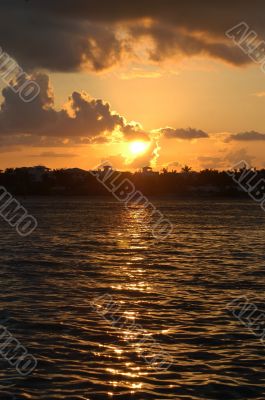 Sunset at Key West islands