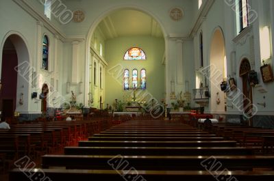 Interior of church