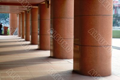 Perspective view of walkway