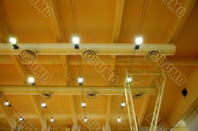 Architecture of stadium ceiling