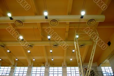 Architecture of stadium ceiling