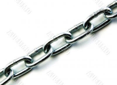 Chain Links On White Chain Links On White