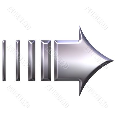 3D Silver Arrow