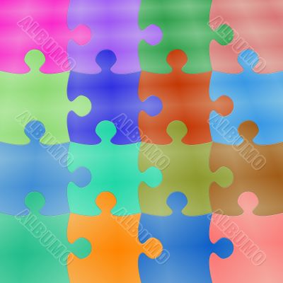 Colorfull Puzzle Background