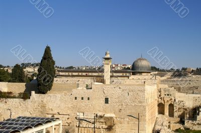 Al Aqsa mosque and minaret - islam in a holy land Al Aqsa mosque and minaret - islam in a holy land