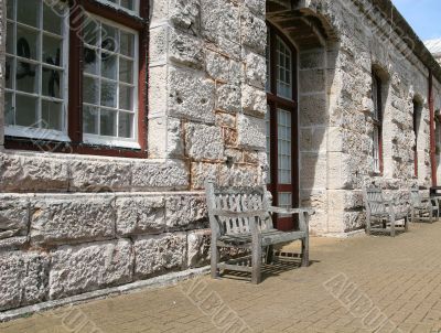 Benches and Stone Wall Benches and Stone Wall