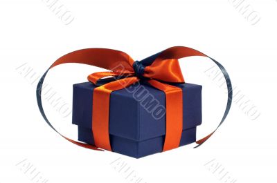 Small present box isolated