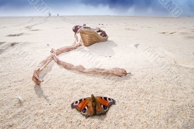 colorful beach scene