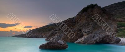 Panoramic Greek seascape
