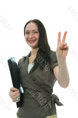 business woman and laptop