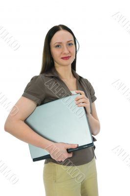 business woman and laptop