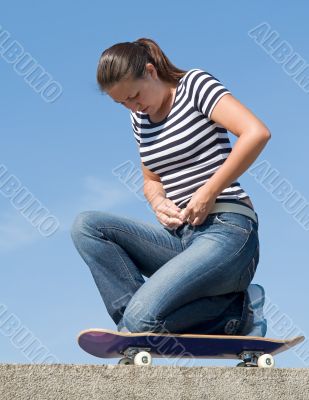 girl on a skateboard girl on a skateboard