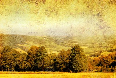 old-fashioned landscape old-fashioned landscape