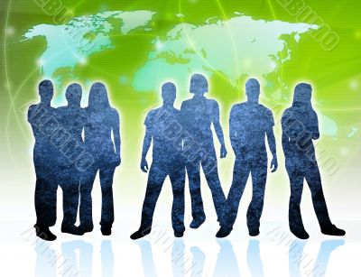 people silhouettes people silhouettes