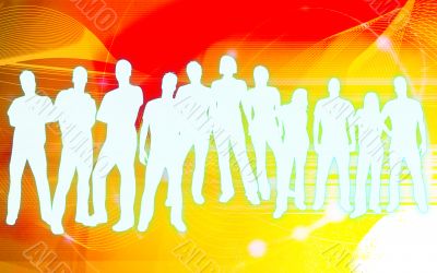 people silhouettes people silhouettes