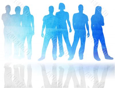 people silhouettes people silhouettes