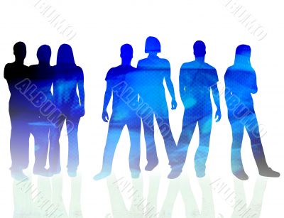 people silhouettes people silhouettes