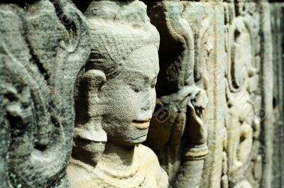 Sculptured apsara, Siem Reap, Cambodia