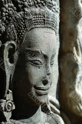 Sculptured apsara, Siem Reap, Cambodia