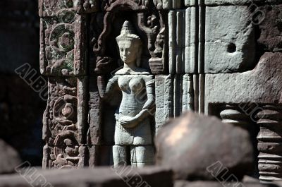 Sculptured apsara, Siem Reap, Cambodia