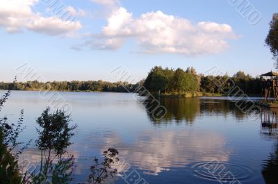 idyllic view of clouds in the water