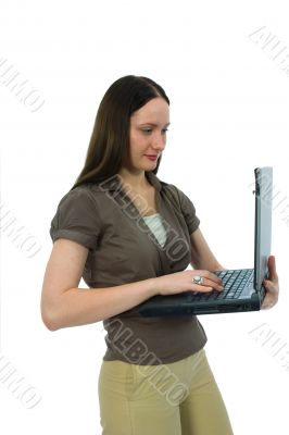 business woman and laptop