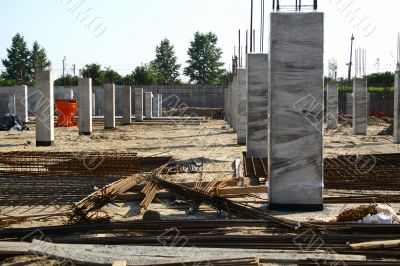 Construction site view Construction site view