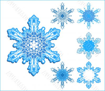 vector snowflakes