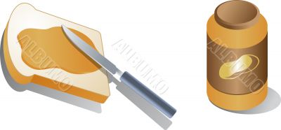 Bread with spread