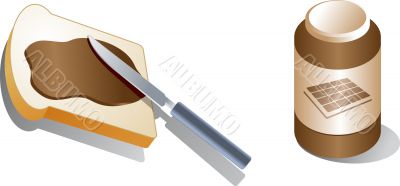 Bread with spread