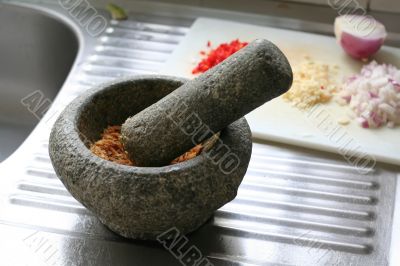 Asian mortar